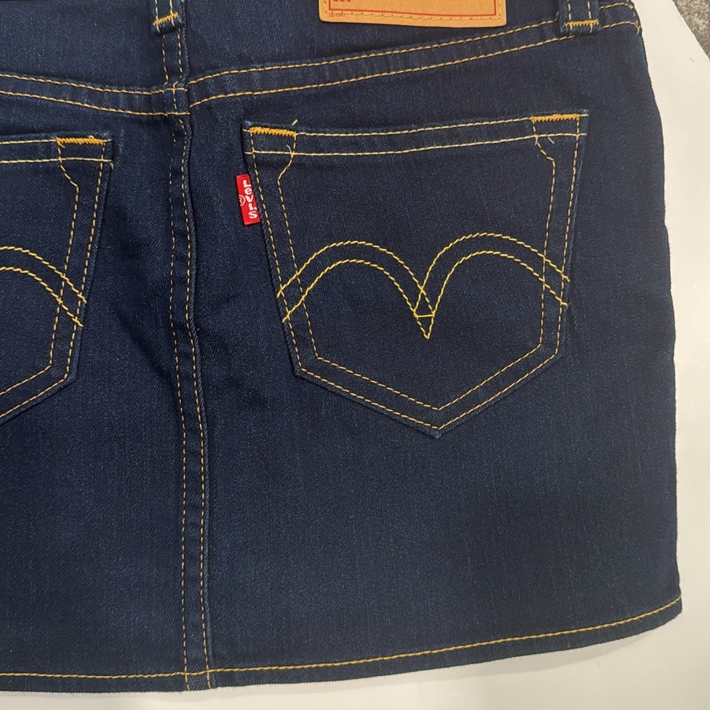 Levi’s Type 1 Jeans Dark Blue Denim Mini Skirt. Size M. - Picture 8 of 8